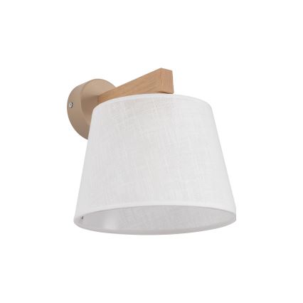 BRILAGI - LED vägglampa LATTE SABIA 1xE27/15W/230V furu/vit
