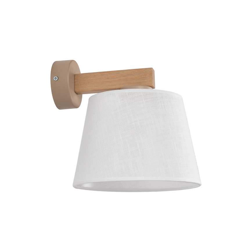 BRILAGI - LED vägglampa LATTE SABIA 1xE27/15W/230V furu/vit