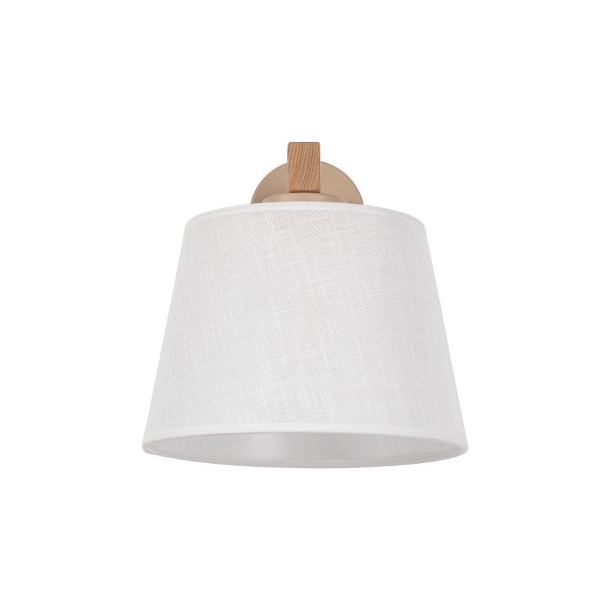 BRILAGI - LED vägglampa LATTE SABIA 1xE27/15W/230V furu/vit