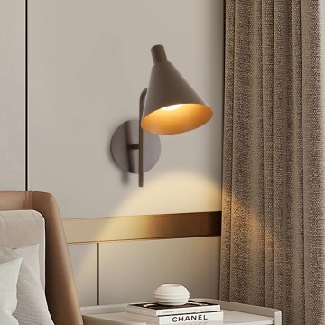 Brilagi - LED vägglampa LUCERA LED/3W/230V brun