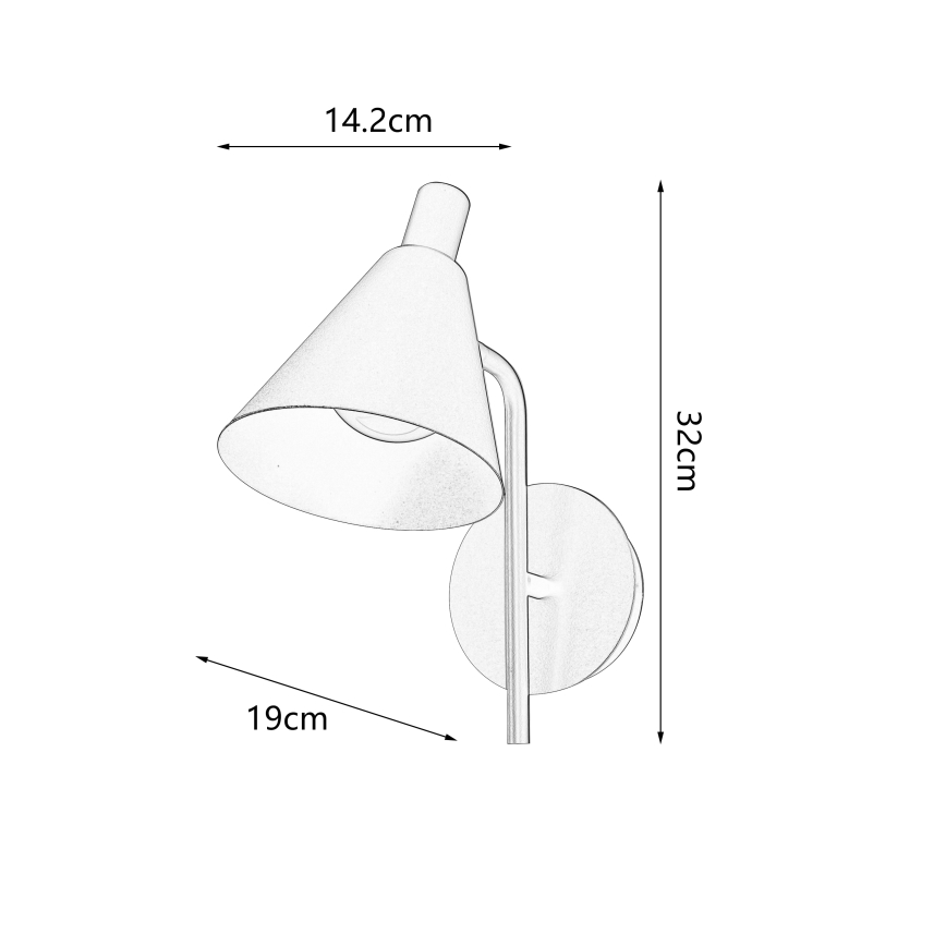 Brilagi - LED vägglampa LUCERA LED/3W/230V brun