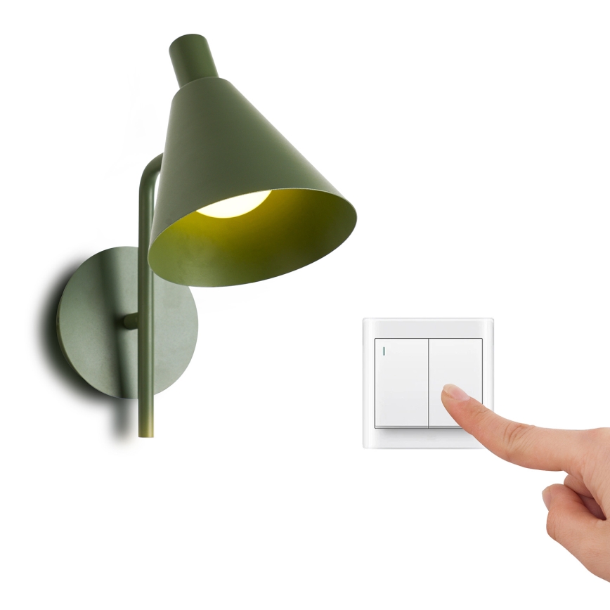 Brilagi - LED vägglampa LUCERA LED/3W/230V grön