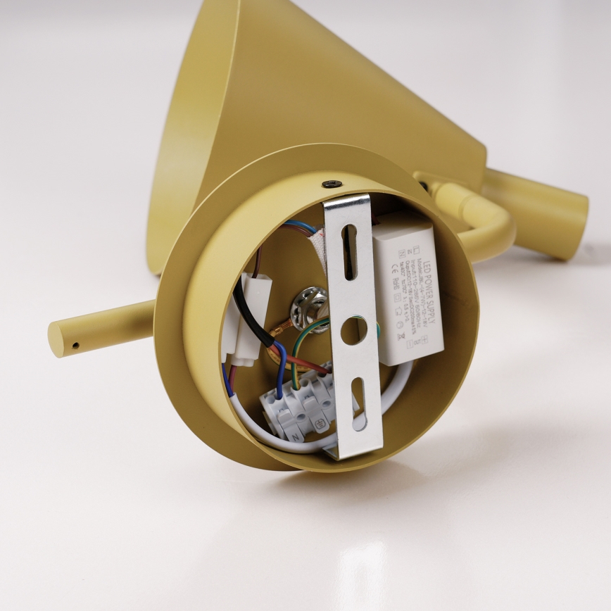 Brilagi - LED vägglampa LUCERA LED/3W/230V gul