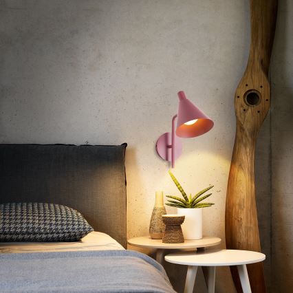 Brilagi - LED-vägglampa LUCERA LED/3W/230V rosa