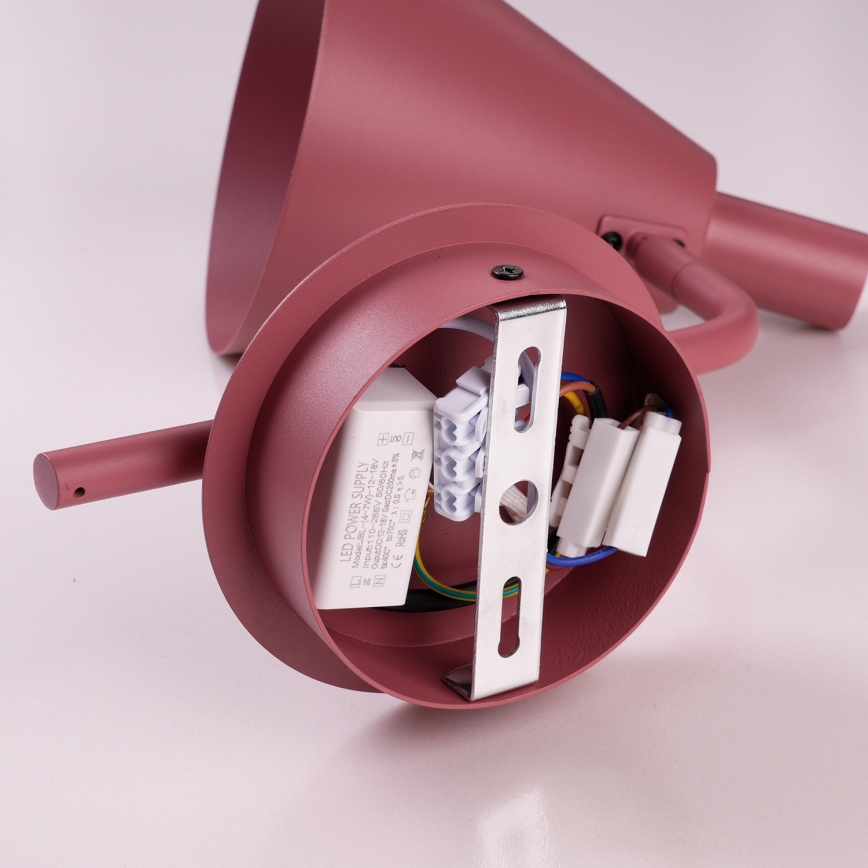 Brilagi - LED-vägglampa LUCERA LED/3W/230V rosa