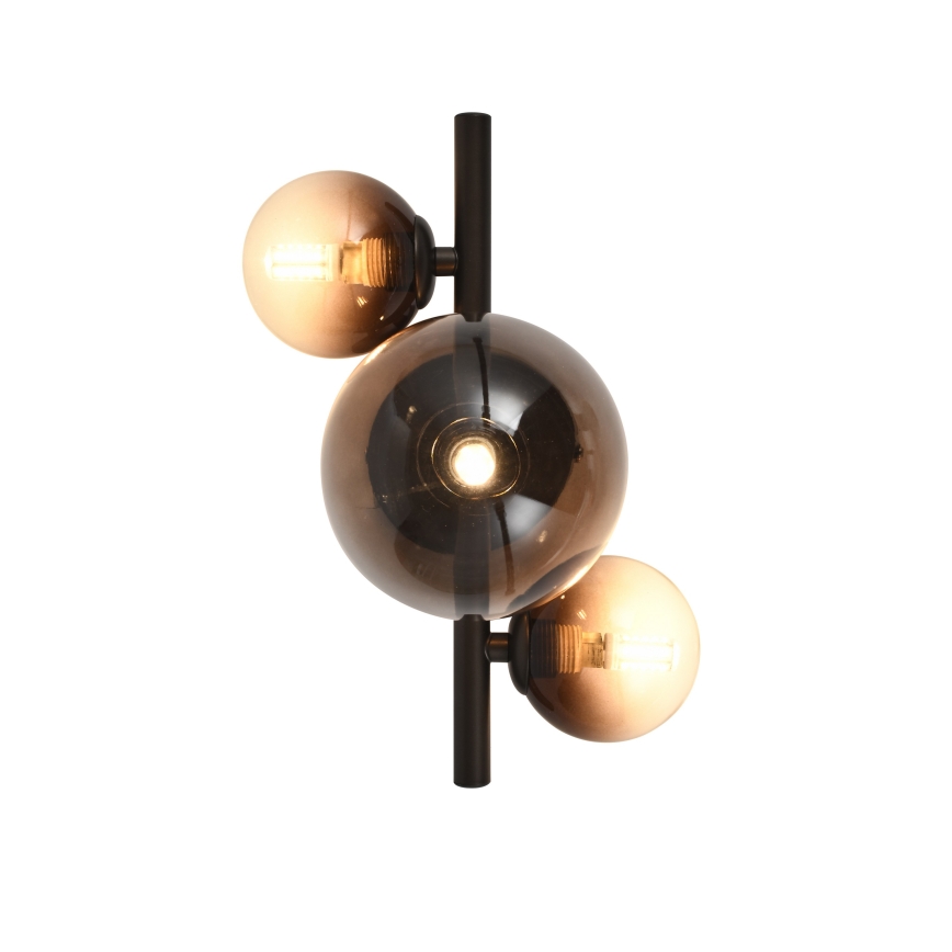 BRILAGI - LED-vägglampa MILLA 3xG9/3W/230V brun/rökbrun