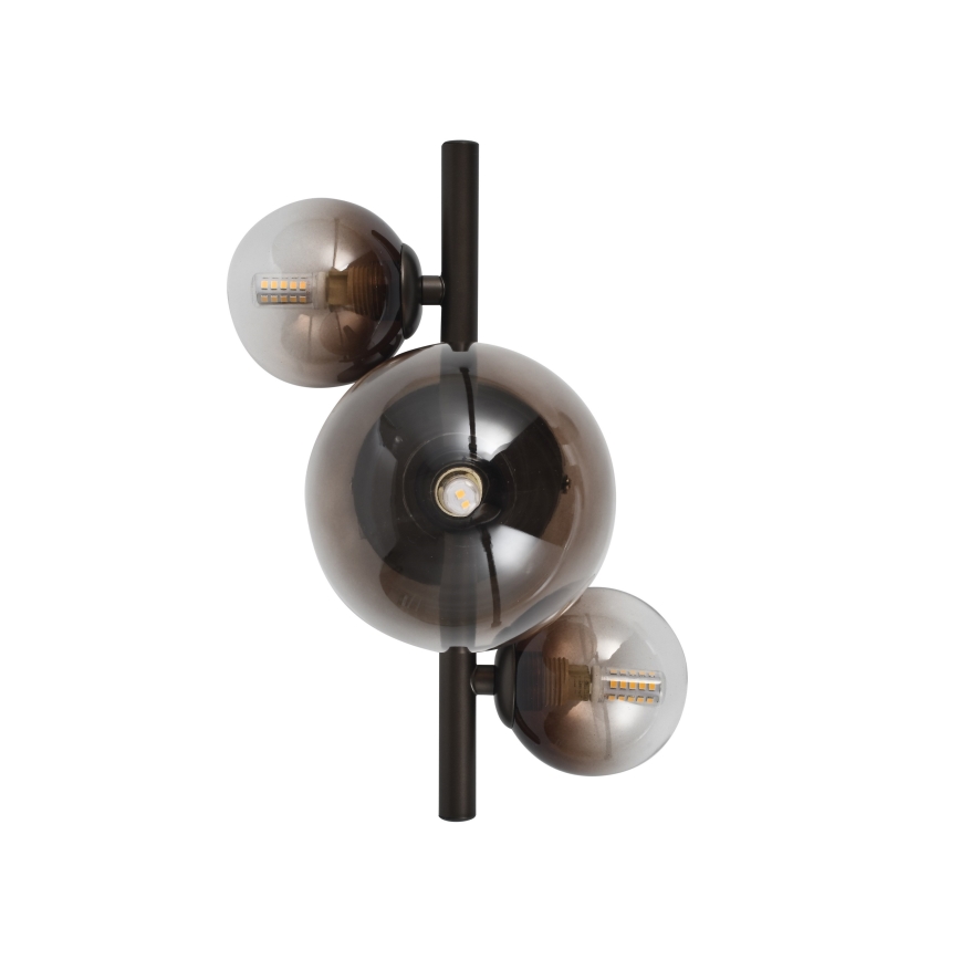 BRILAGI - LED-vägglampa MILLA 3xG9/3W/230V brun/rökbrun