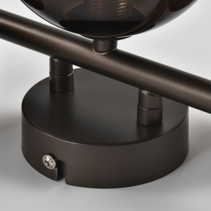 BRILAGI - LED-vägglampa MILLA 3xG9/3W/230V brun/rökbrun