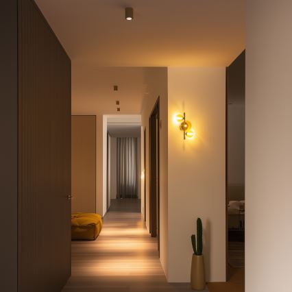 Brilagi - LED-vägglampa MILLA 3xG9/3W/230V svart krom/guld