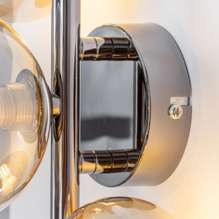 Brilagi - LED-vägglampa MILLA 3xG9/3W/230V svart krom/guld