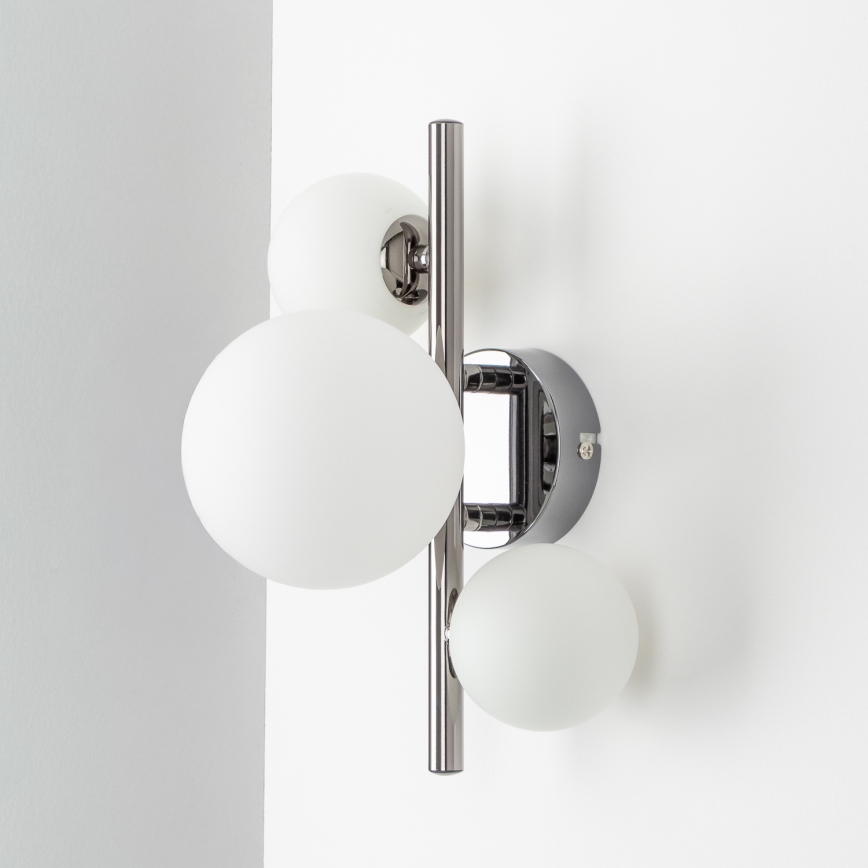 Brilagi - LED vägglampa MILLA 3xG9/3W/230V svart krom/vit