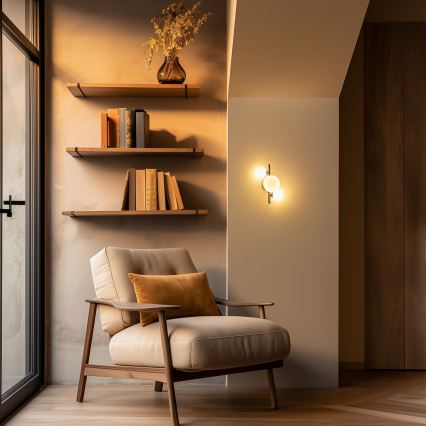 Brilagi - LED vägglampa MILLA 3xG9/3W/230V svart krom/vit