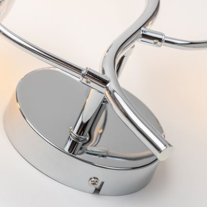 Brilagi - LED-vägglampa MISTEL 3xG9/3W/230V svart krom/rökfärgat glas