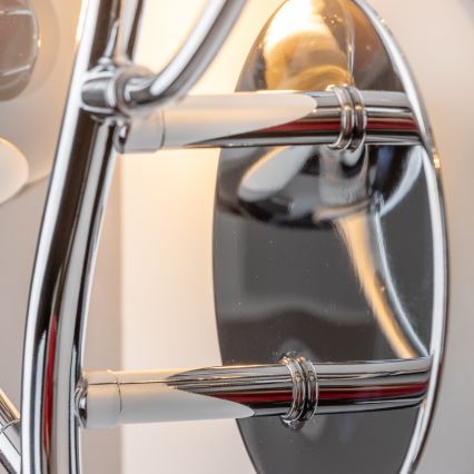 Brilagi - LED-vägglampa MISTEL 3xG9/3W/230V svart krom/rökfärgat glas