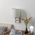 BRILAGI - LED vägglampa NUBILA 1xE27/60W/230V matt krom/vit
