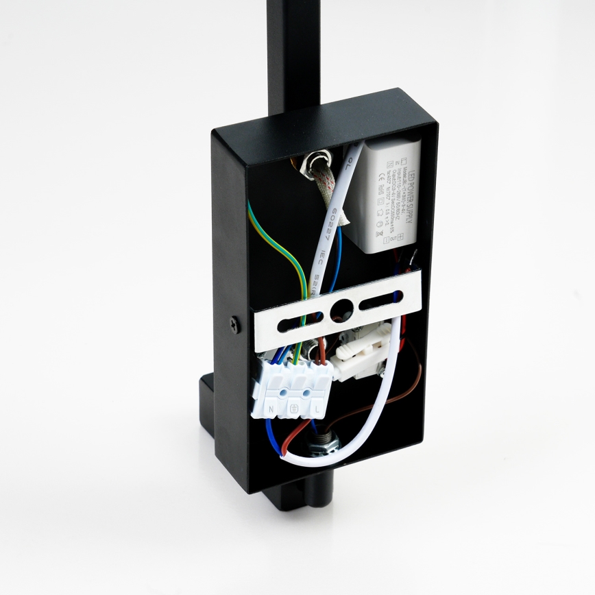 Brilagi - LED vägglampa RAYA 1xE14/40W/230V + LED/3W svart