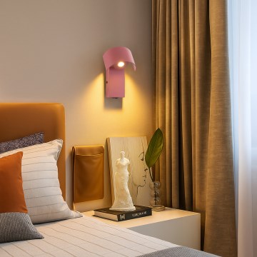 Brilagi - LED-vägglampa VASTO LED/3W/230V rosa