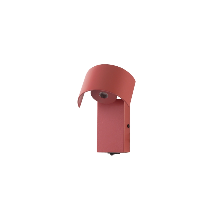 Brilagi - LED-vägglampa VASTO LED/3W/230V rosa
