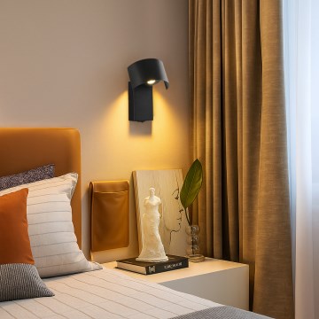 Brilagi - LED vägglampa VASTO LED/3W/230V svart