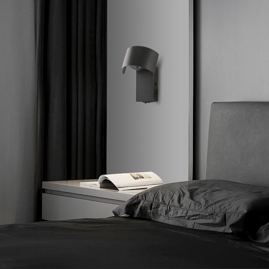 Brilagi - LED vägglampa VASTO LED/3W/230V svart
