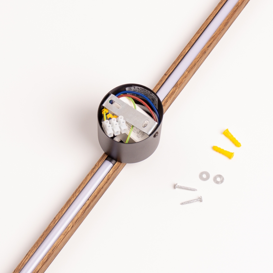 Brilagi - LED Vägglampa WOODY LINE LED/12W/230V 120 cm ek valnöt