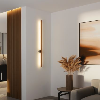 Brilagi - LED vägglampa WOODY LINE LED/7W/230V 4000K 60 cm ek/körsbär