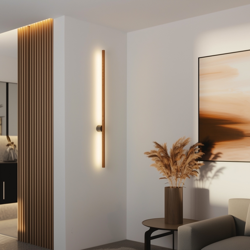 Brilagi - LED vägglampa WOODY LINE LED/7W/230V 4000K 60 cm ek/körsbär