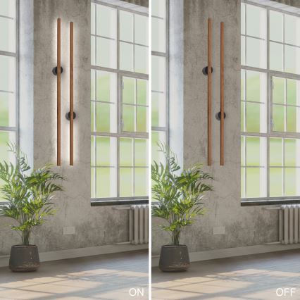 Brilagi - LED vägglampa WOODY LINE LED/7W/230V 4000K 60 cm ek/körsbär
