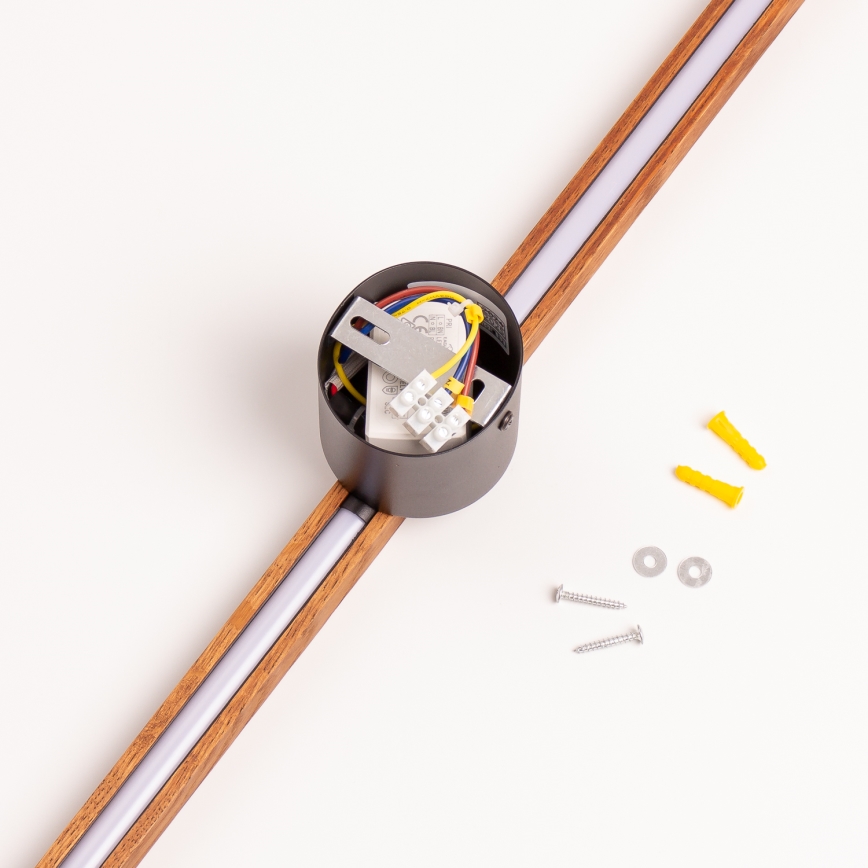 Brilagi - LED vägglampa WOODY LINE LED/7W/230V 4000K 60 cm ek/körsbär