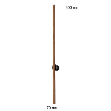 BRILAGI - LED vägglampa WOODY LINE LED/7W/230V 4000K 60 cm ek/körsbär
