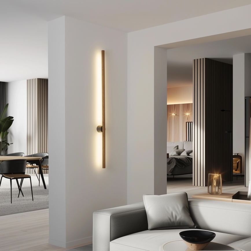BRILAGI - LED-vägglampa WOODY LINE LED/7W/230V 4000K 60 cm ek/valnöt