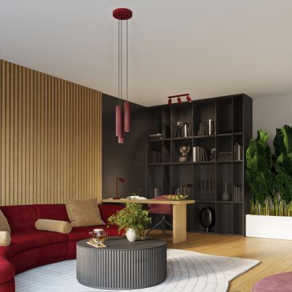 Brilagi - LED väggspot CRESTO 1xGU10/10W/230V bordeaux