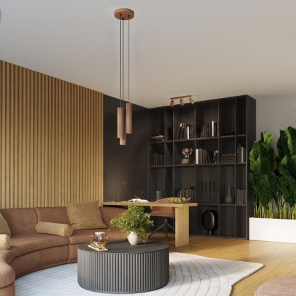 Brilagi - LED väggspot CRESTO 1xGU10/10W/230V, brun