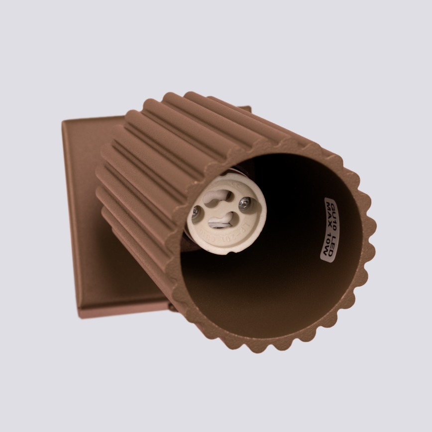 Brilagi - LED väggspot CRESTO 1xGU10/10W/230V, brun