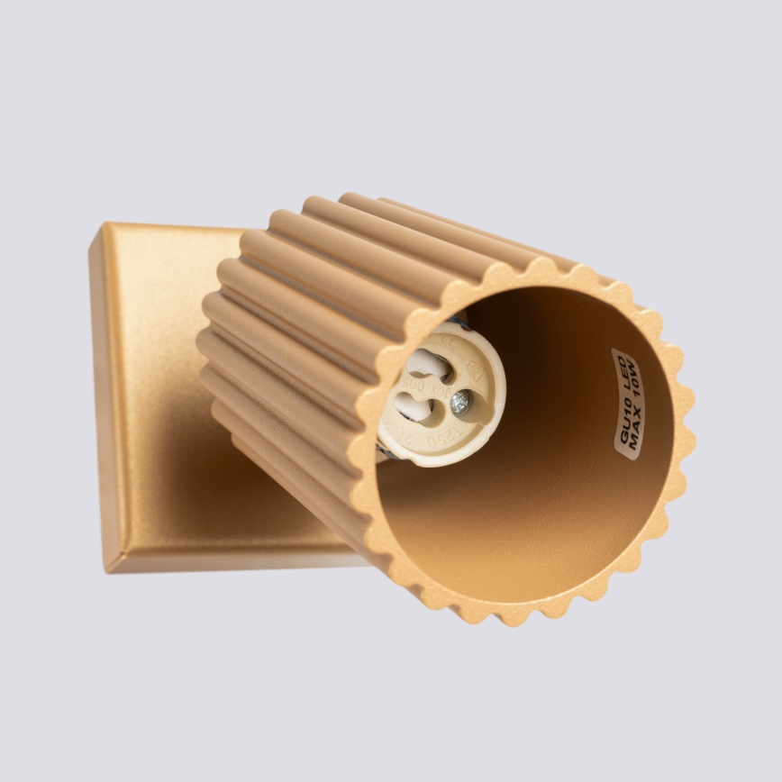 Brilagi - LED väggspot CRESTO 1xGU10/10W/230V guldfärgad