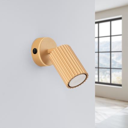 Brilagi - LED-väggspot CRESTO 1xGU10/10W/230V guldfinish