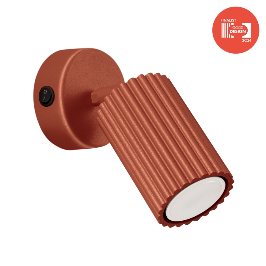 Brilagi - LED-väggspot CRESTO 1xGU10/10W/230V röd