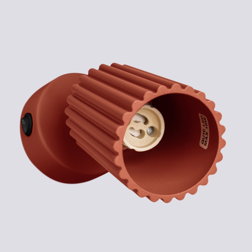 Brilagi - LED-väggspot CRESTO 1xGU10/10W/230V röd