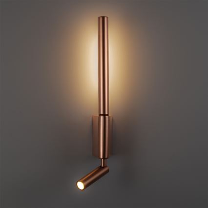 BRILAGI - VIXON LED väggspotlight LED/3W/230V + LED/5W, brons, CRI 90