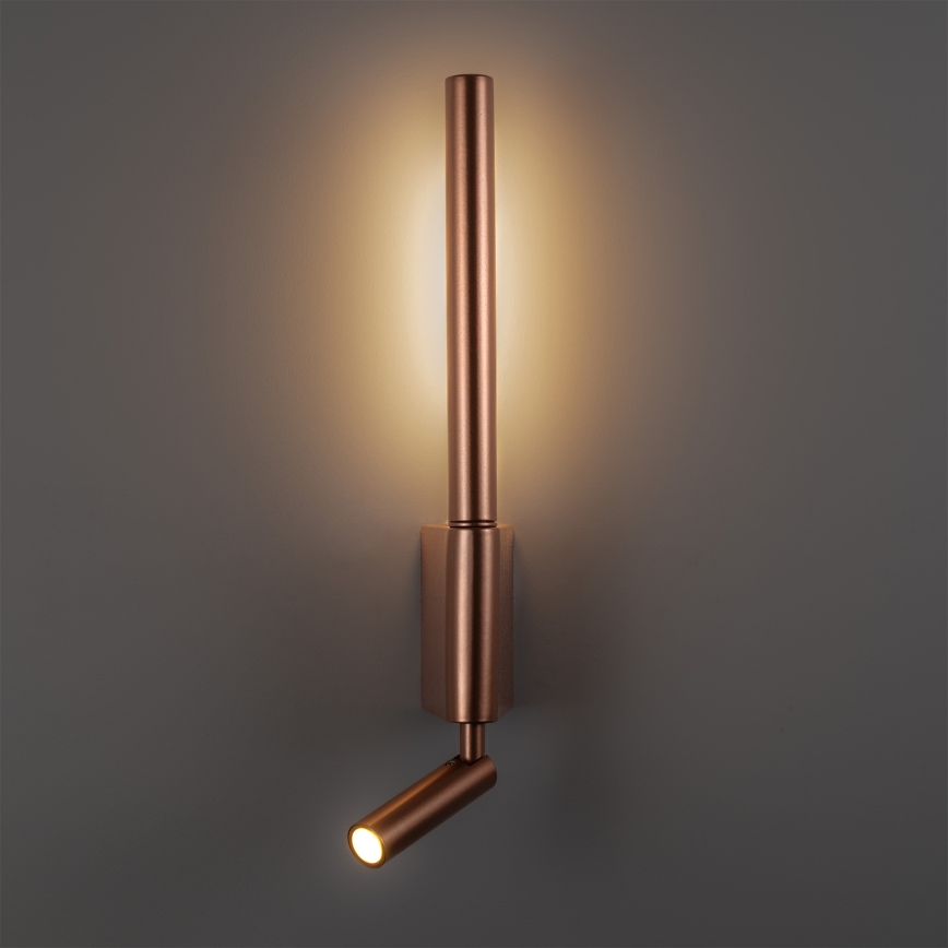 BRILAGI - VIXON LED väggspotlight LED/3W/230V + LED/5W, brons, CRI 90