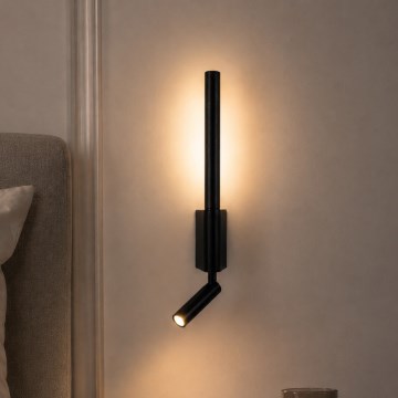 BRILAGI - LED väggspot VIXON LED/3W/230V + LED/5W svart CRI 90