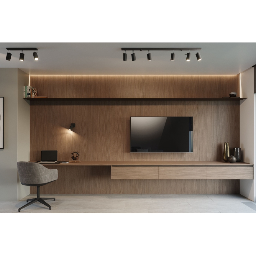 Brilagi -  LED väggspotlight ASMUS 1xGU10/7W/230V svart