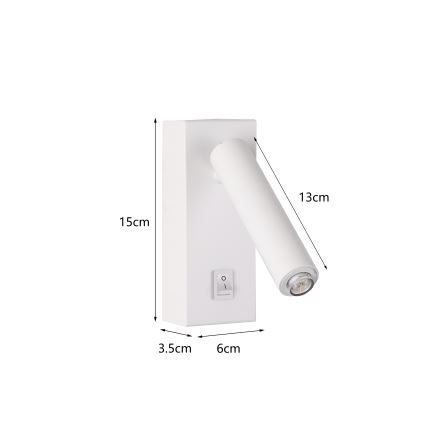 Brilagi - LED väggspotlight MAYA 1xG9/7W/230V vit