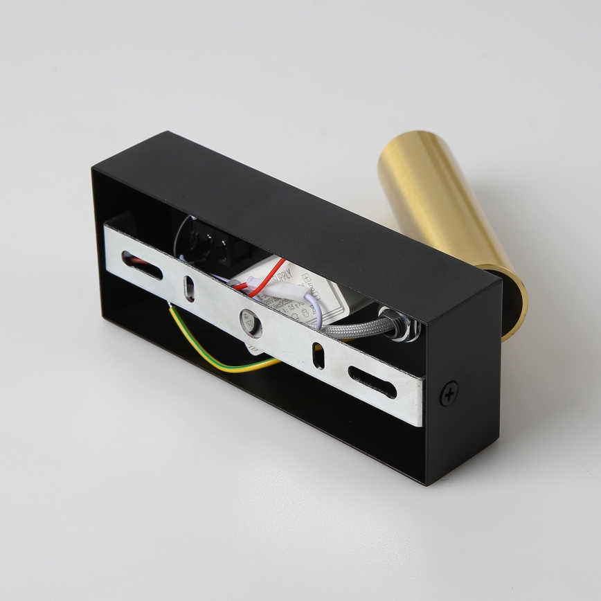 Brilagi - LED väggspotlight MAYA LED/3W/230V 4000K svart/guld