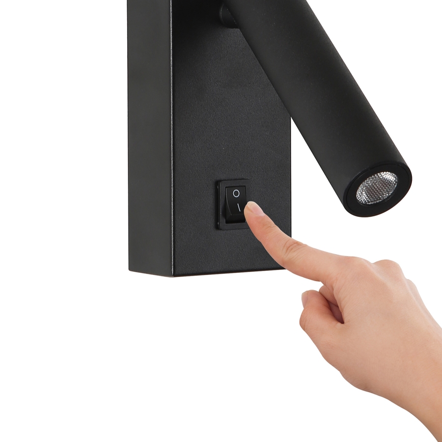 Brilagi - LED väggspotlight MAYA LED/3W/230V 4000K svart