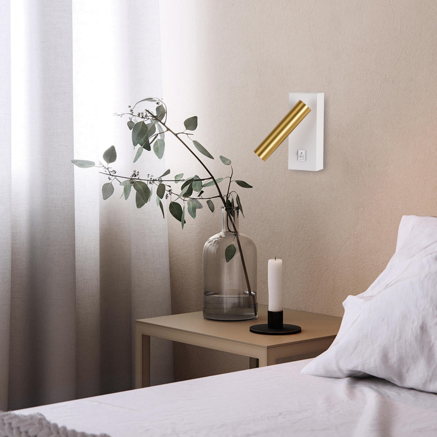 Brilagi - LED väggspotlight MAYA LED/3W/230V 4000K vit/guld