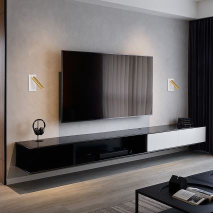 Brilagi - LED väggspotlight MAYA LED/3W/230V 4000K vit/guld