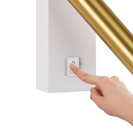 Brilagi - LED väggspotlight MAYA LED/3W/230V 4000K vit/guld