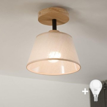 Brilagi - LED  Ytmonterad ljuskrona ANTHONY 1xE14/60W/230V ek/beige