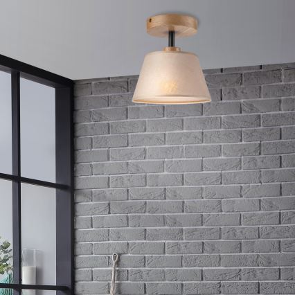 Brilagi - LED  Ytmonterad ljuskrona ANTHONY 1xE14/60W/230V ek/beige